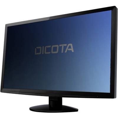 Un écran d'ordinateur noir avec l'inscription 'DICOTA' à l'écran devant un fond bleu.