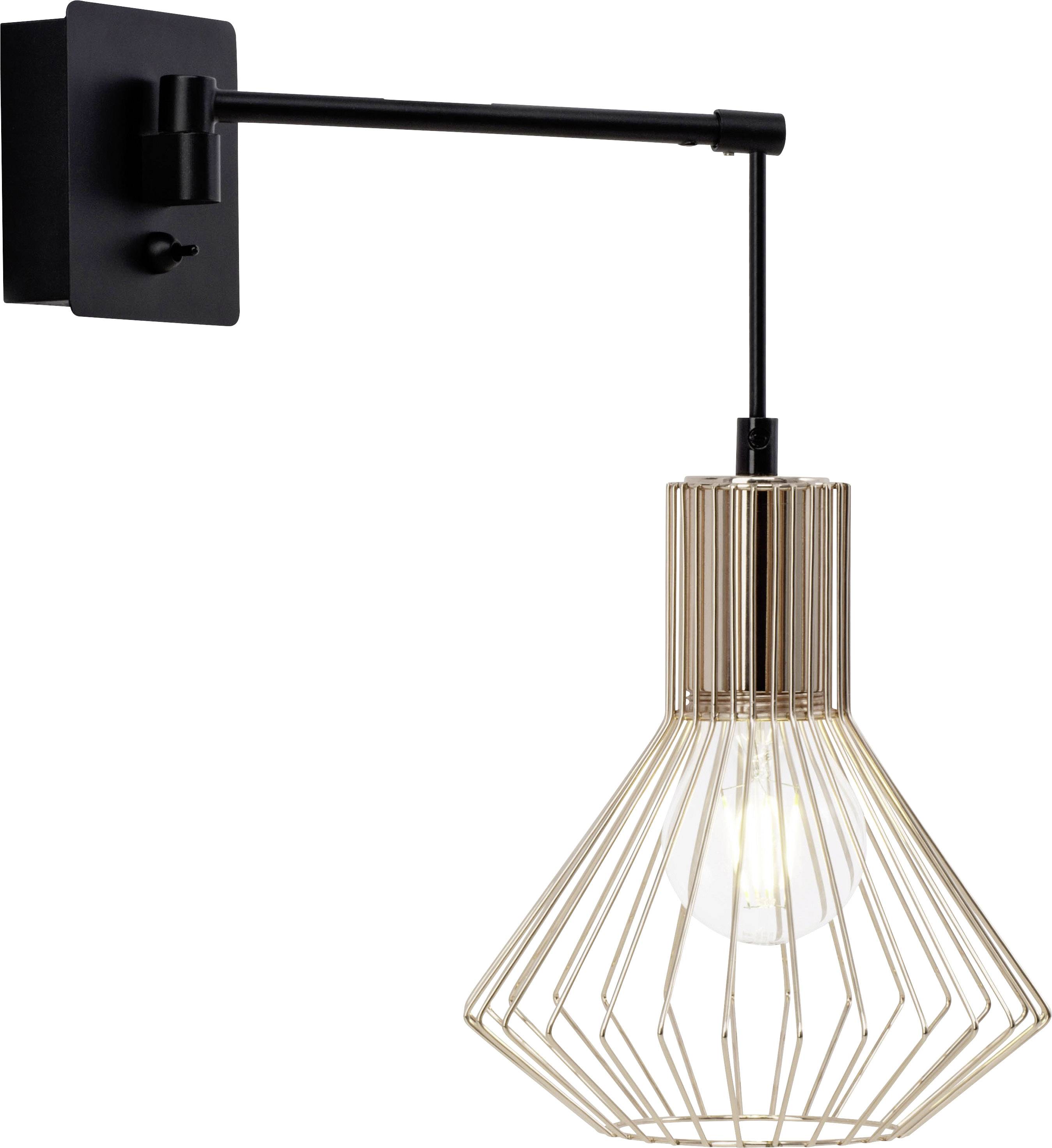 Brilliant Dalma 21090/76 Applique E27 60 W noir, cuivre-1