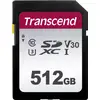 Transcend Premium 300S Carte SDXC 512 GB Class 10, UHS-I, UHS-Class 3, v30 Video Speed Class