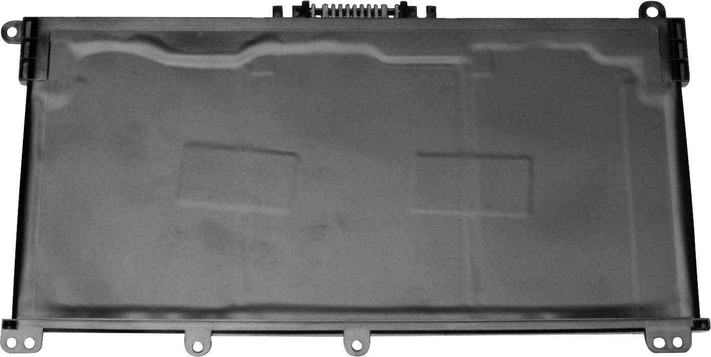 Boîtier métallique rectangulaire avec trous de fixation et connexions sur un bord.