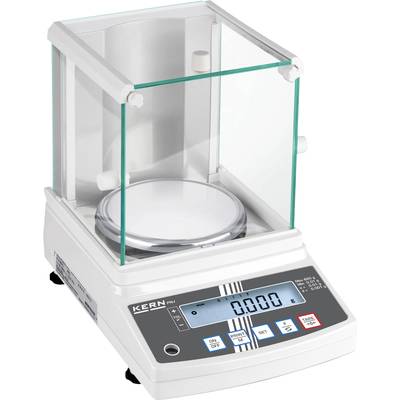 Balance de précision électronique avec boîtier de protection transparent, affichage avec indication zéro.