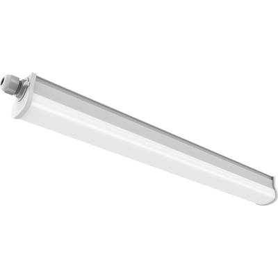 Une barre LED blanche, longue et cylindrique, montée sur un support au plafond, destinée à l'éclairage intérieur.