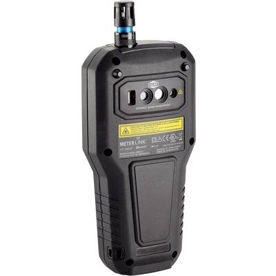 Dispositif portable noir à écran et connexions en haut, probablement un instrument de mesure pour des applications techniques spécifiques.