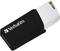 Une clé USB noire de la marque Verbatim avec connecteur rétractable.