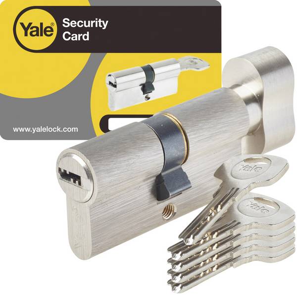 YALE Y003 05679 Cylindre à pommeau profilé 30 / 30mm