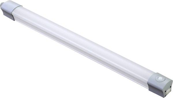 Megatron Feuchtraumleuchte Lampe LED pour pièce humide avec détecteur de mouvements  LED LED intégrée 30 W blanc neutre gris