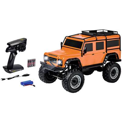 Carson Modellsport Land Rover Defender orange 1:8 Auto RC électrique Véhicule tout-terrain 4 roues motrices (4WD) prêt
