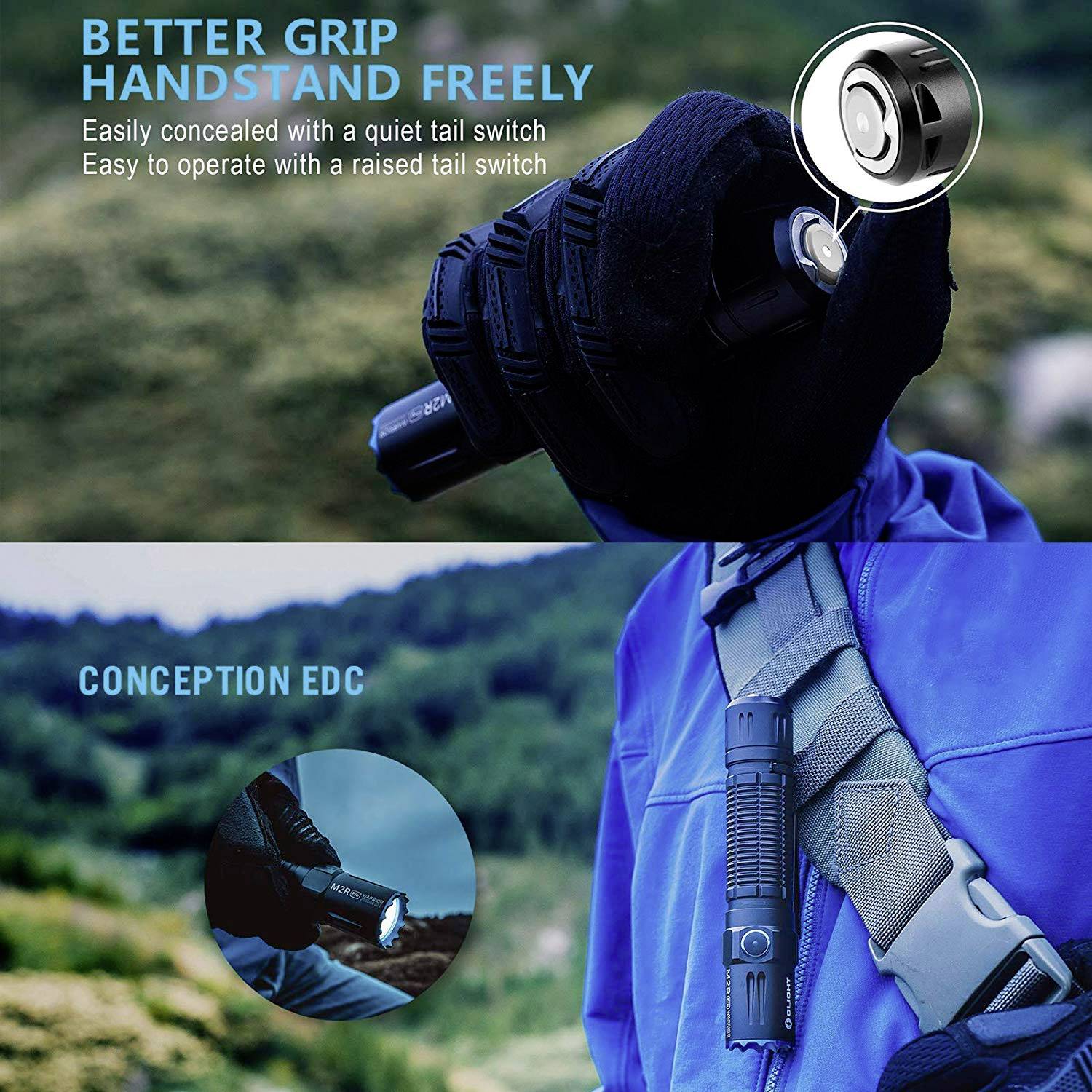 OLight M2R Pro Warrior LED Lampe de poche à batterie 1800 lm 1200 h 179 g-18