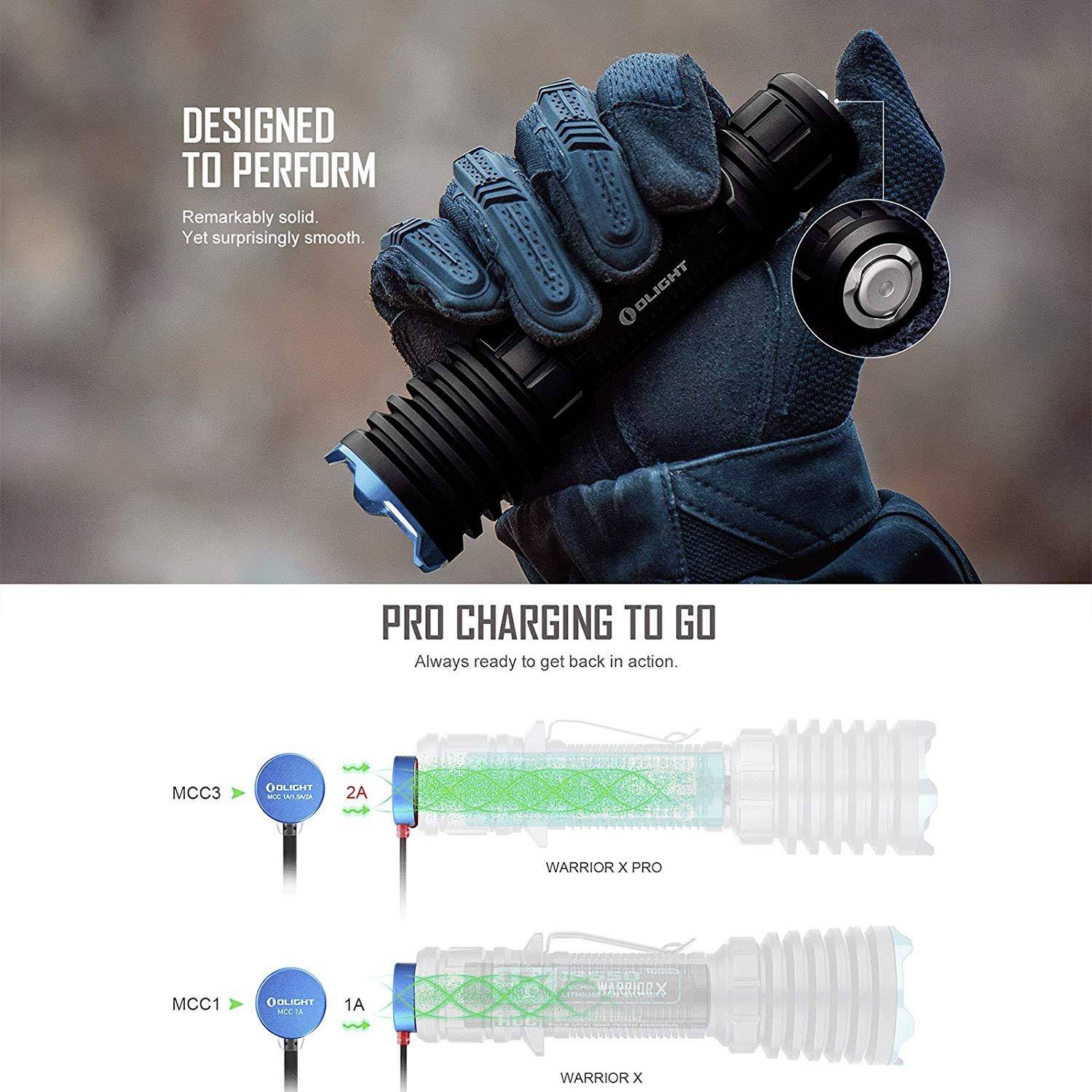 OLight Warrior X Pro LED Lampe de poche à batterie 2000 lm 239 g-15