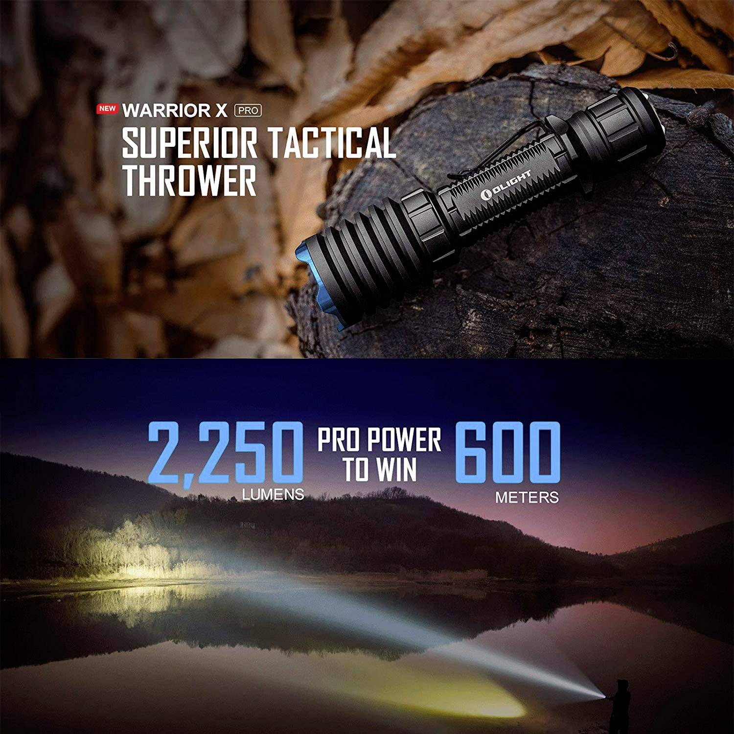 OLight Warrior X Pro LED Lampe de poche à batterie 2000 lm 239 g-17