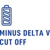 « Coupure de Delta V négatif » avec une icône de batterie affichant des rayures diagonales sur la gauche, transmettant un concept lié à l'alimentation électrique.