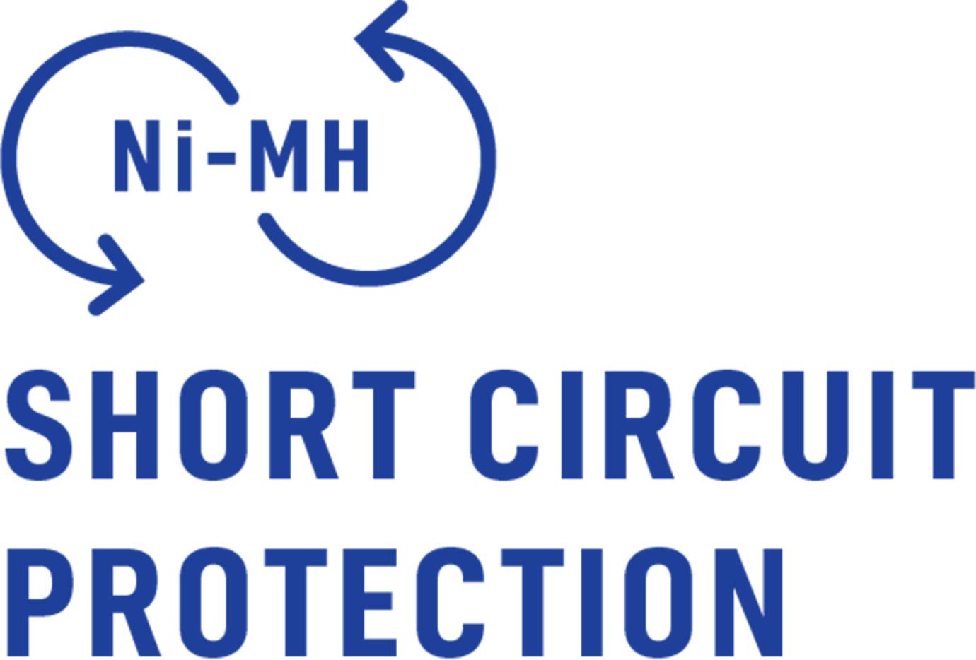 Protection contre les courts-circuits des batteries Ni-MH<br>[Symbole de recyclage de batterie]