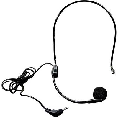 Casque filaire noir avec microphone et jack 3,5 mm. Adapté aux ordinateurs et appareils audio.