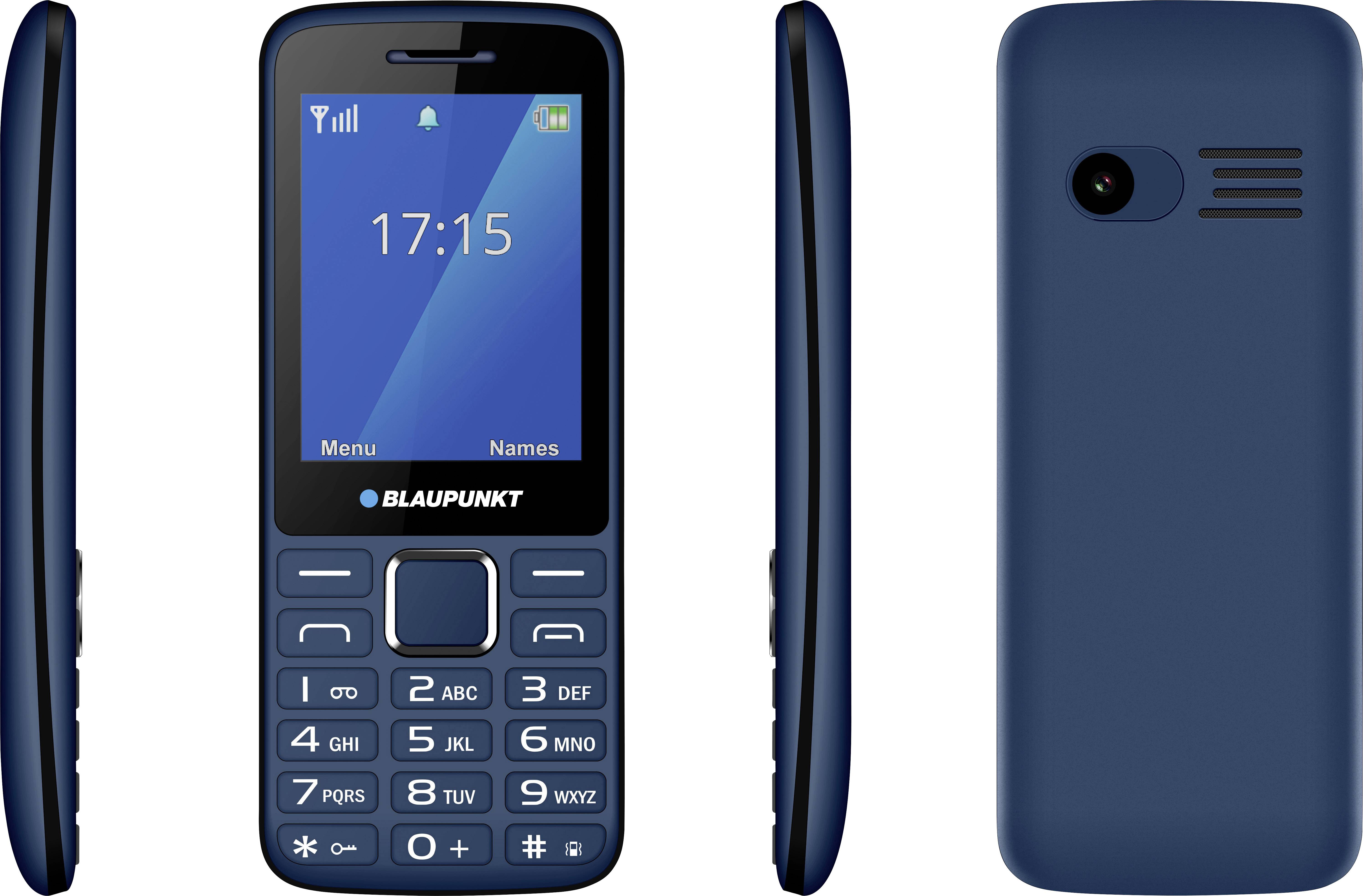 T L Phone Portable Double Sim Blaupunkt Fm Fm Mazarine Bleu Royal