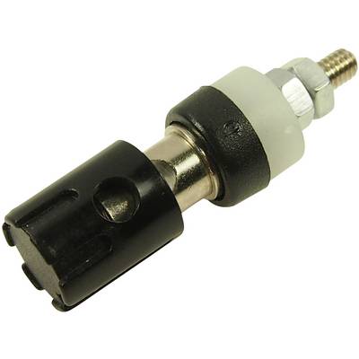 Un interrupteur électrique automobile avec connexion à vis métallique et boîtier isolant, adapté aux systèmes mécaniques.