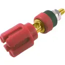 Cliff CL159721A Fiche femelle de laboratoire Femelle Ø de la broche: 4 mm rouge 1 pc(s)