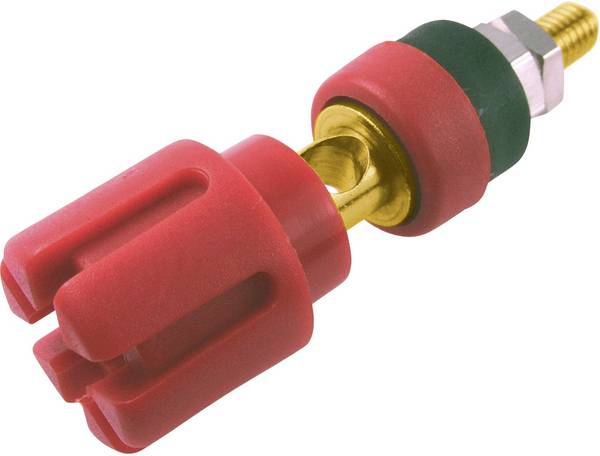 Cliff CL159721A Fiche femelle de laboratoire Ø de la broche: 4 mm rouge 1 pc(s)