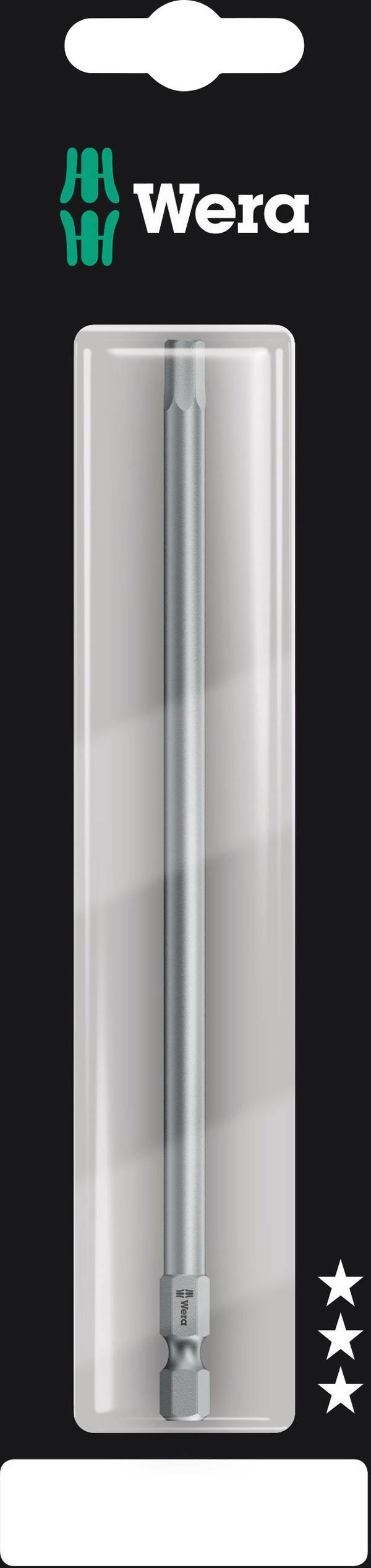 <br>  Wera<br>  05136301001<br>  840/4 Z SB<br>  Embout 6 pans<br>  Propulseur: 1/4" (6.3 mm)<br>  Sortie: 6 pans intérieurs<br>  3<br>  <br>