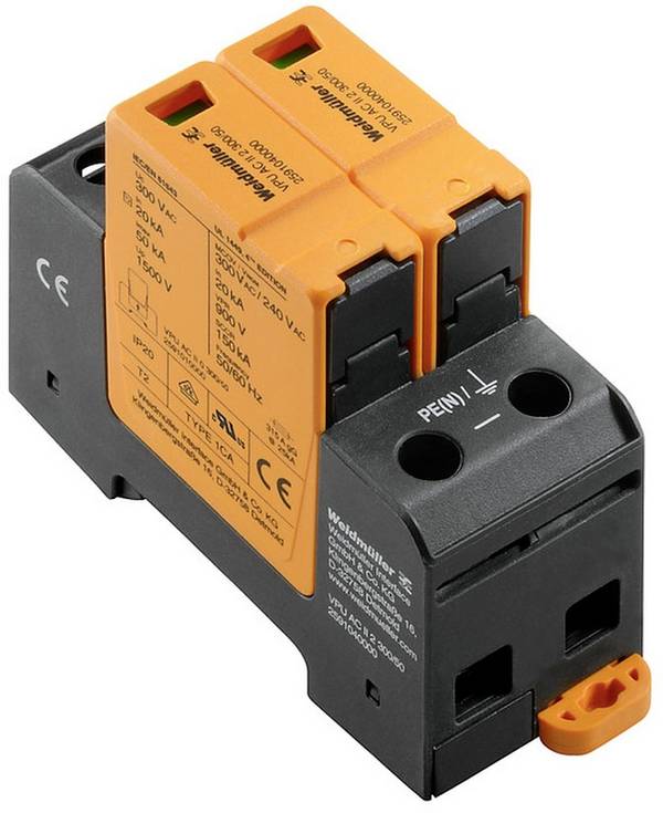 Weidmüller 2591040000 VPU AC II 2 300/50 Limiteur de surtension   50 kA  1 pc(s)