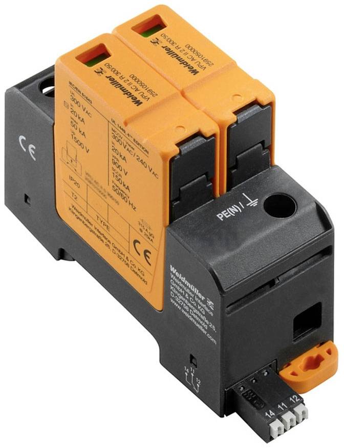 Weidmüller 2591050000 VPU AC II 2 R 300/50 Limiteur de surtension 50 kA 1 pc(s)