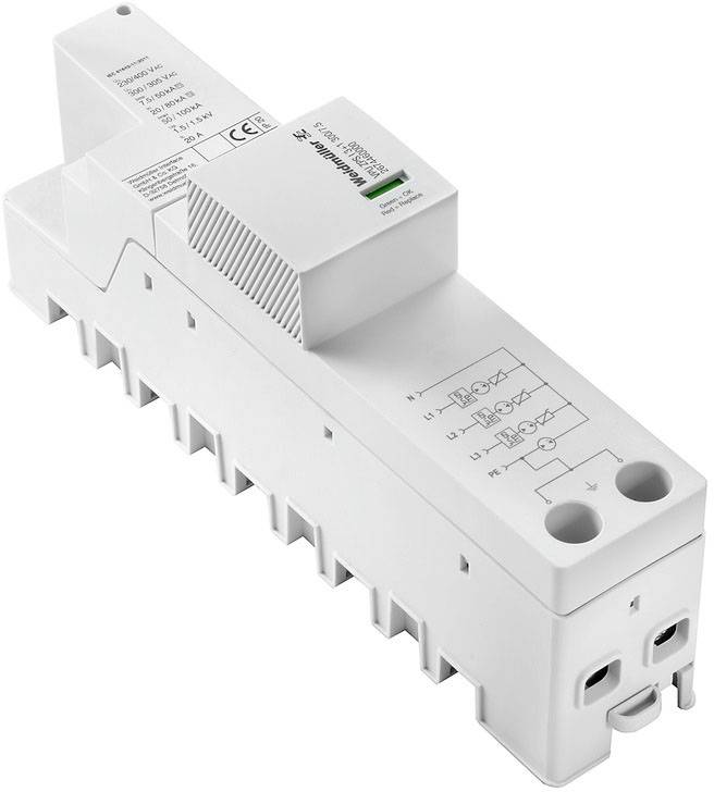 Weidmüller 2674460000 VPU ZPA I 3+1 300/7,5 Limiteur de surtension Protection anti-surtension pour: armoire de distribut