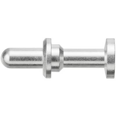 Tige métallique à deux sections cylindriques et à extrémité bombée, utilisée pour des applications mécaniques.
