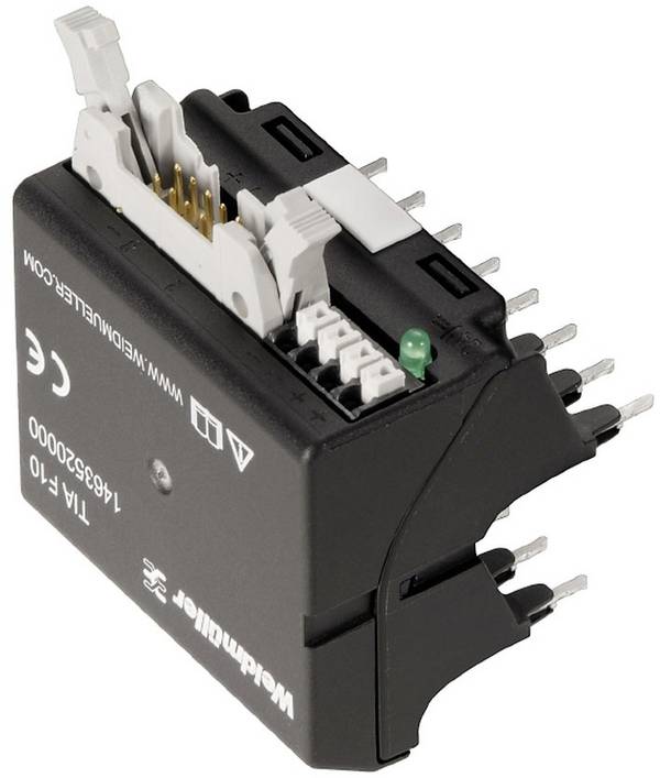 Weidmüller Adaptateur avec indicateur LED TIA F10 Couleur d'éclairage (ampoule LED): vert Piece 1 pc(s)