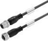 Weidmüller 1906300900 Connecteur confectionné pour capteurs/actionneurs M12 mâle, droit, femelle, droit 9.00 m Nombre de pôles: 4 1 pc(s)