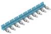 Peigne de pontage 2556440000 300 V Nombre de pôles: 10 bleu 10 pc(s) Weidmüller TCC 6.4/10 BL Piece