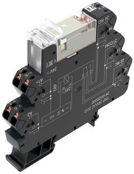 Weidmüller TRP 60VUC 2CO Interface relais 60 V DC/AC 8 A 2 inverseurs (RT)  10 pc(s)