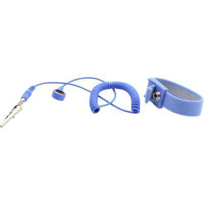 Quadrios Bracelet antistatique (ESD) bleu Pression mâle 10 mm - Conrad  Electronic France