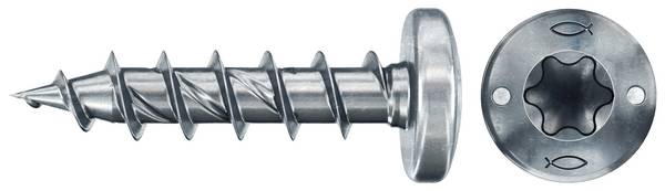 Fischer 670233 Power-Fast II Vis agglo 4 mm 15 mm profil Torx    acier étamé par galvanisation 200 pc(s)