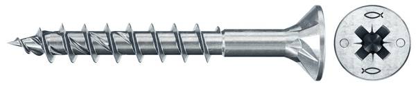 Fischer 670414 Power-Fast II Vis agglo 5 mm 40 mm cruciforme Pozidriv    acier étamé par galvanisation 500 pc(s)