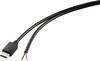 TRU COMPONENTS Câble d'alimentation Raspberry Pi® [1x USB-C® mâle - 1x extrémité(s) ouverte(s)] 1.00 m noir