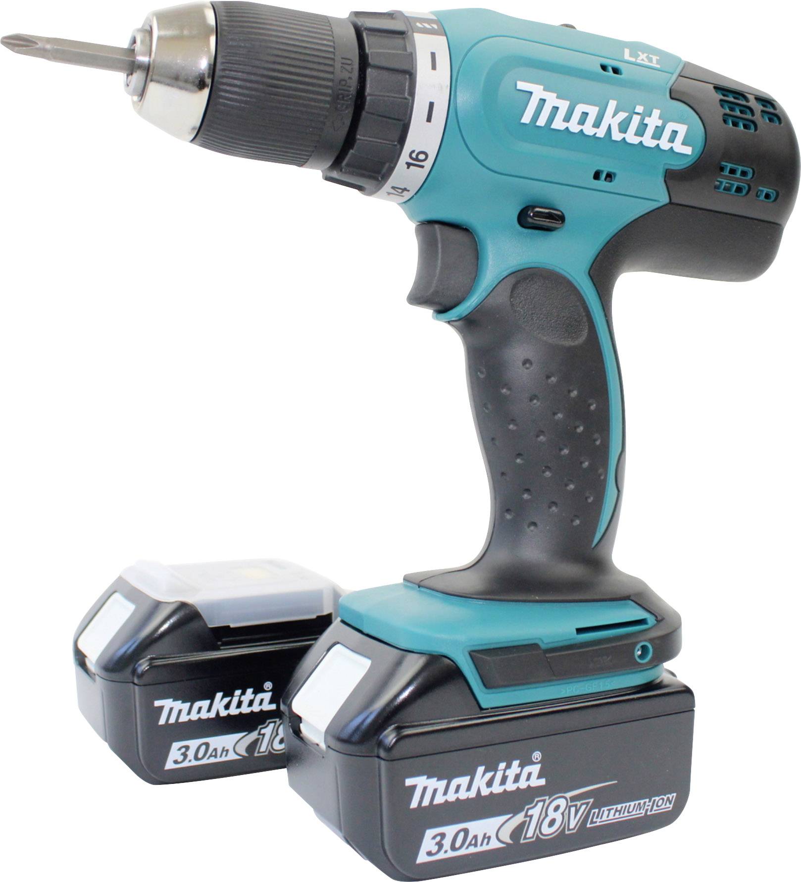 Perceuse sans fil Makita DDF453RFE DDF453RFE 18 V 3 Ah Li-Ion + mallette, + 2 batteries-0