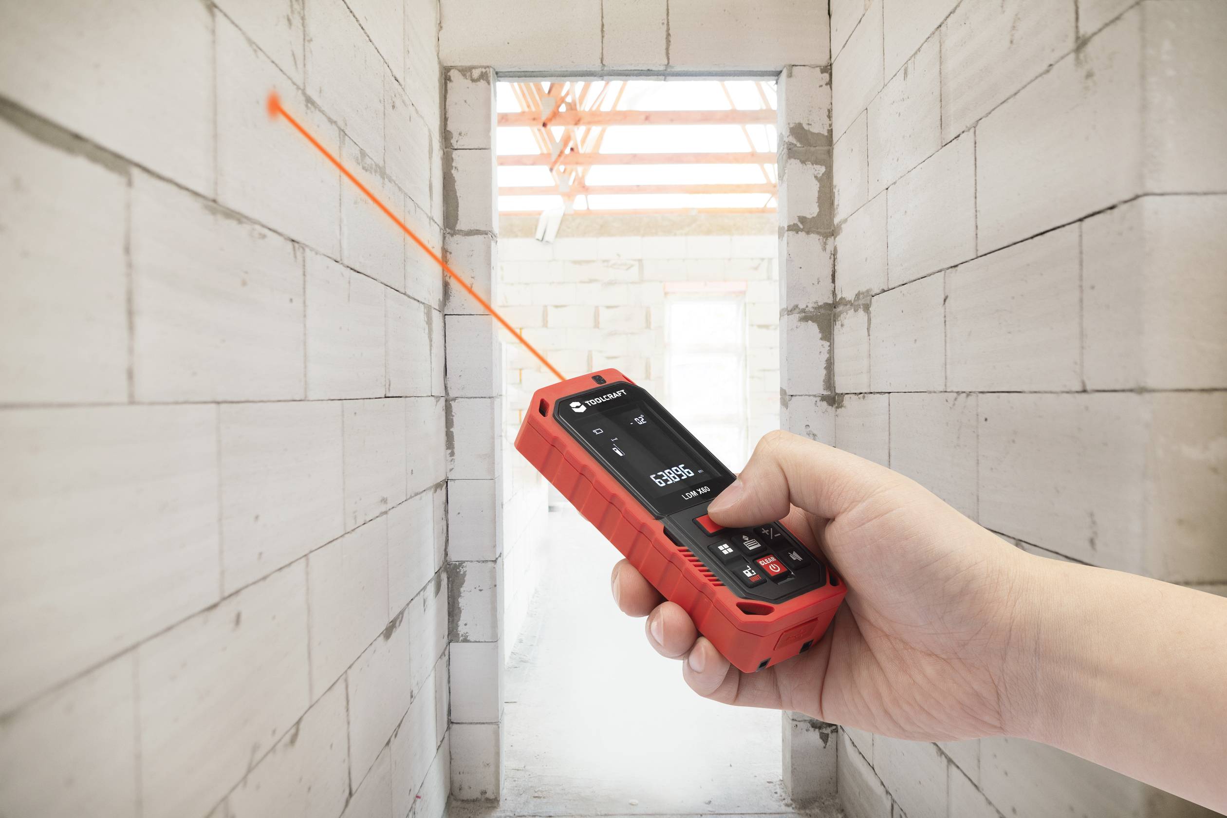 TOOLCRAFT Télémètre laser Plage de mesure (max.) (détails) 60 m-7