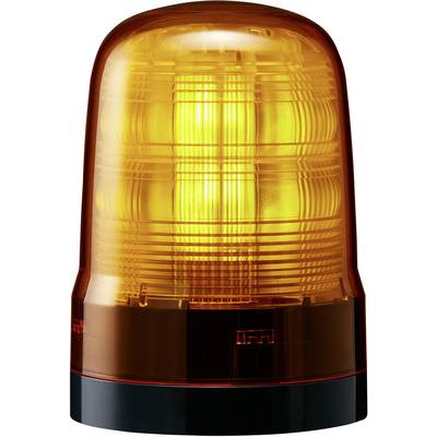 Un signal lumineux jaune circulaire utilisé pour indiquer visuellement des avertissements ou des situations d'urgence.