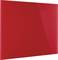 Surface rectangulaire brillante d'un rouge lumineux.