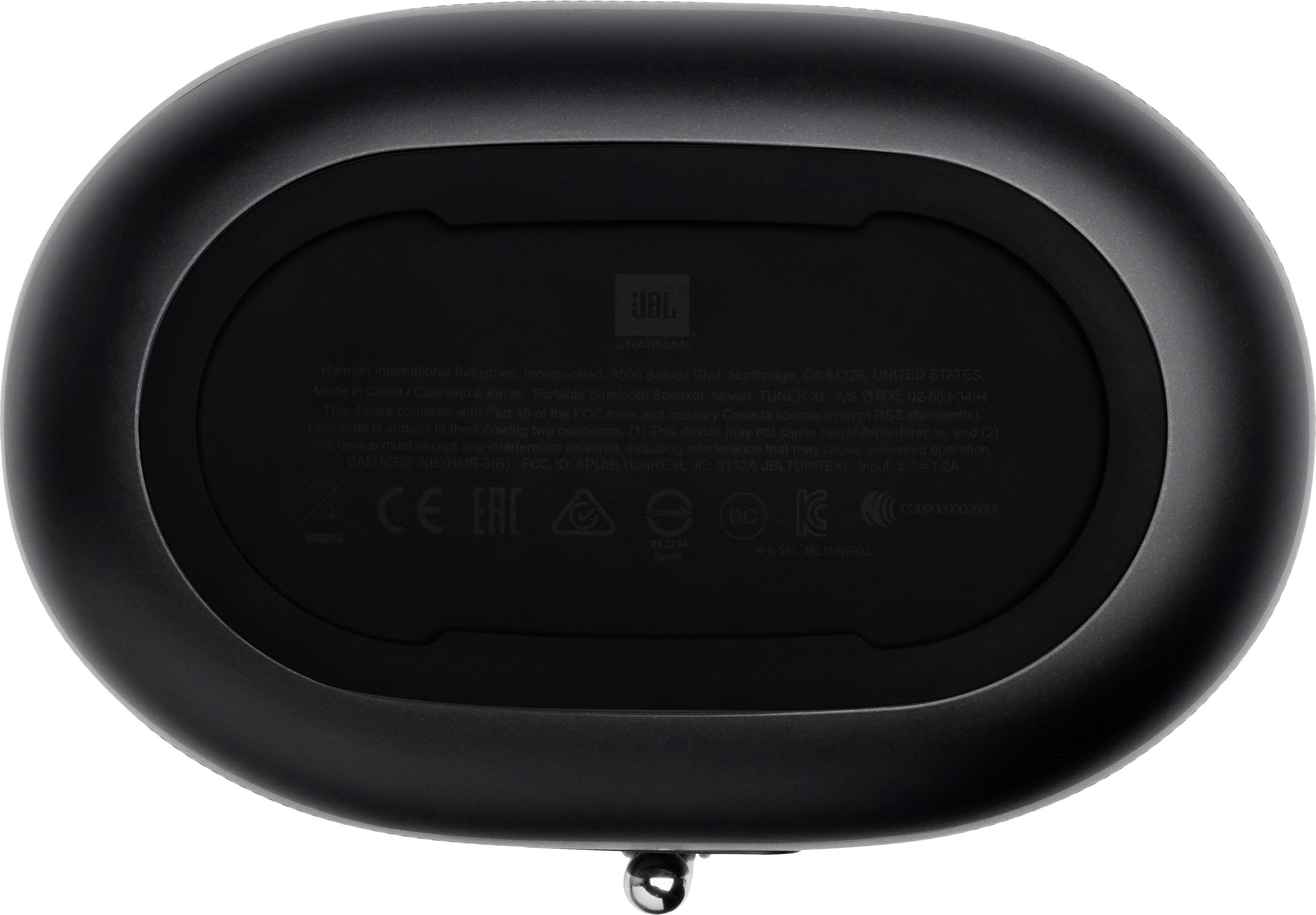 JBL Tuner XL Enceinte Bluetooth Radio FM, protégée contre les projections d'eau noir-5