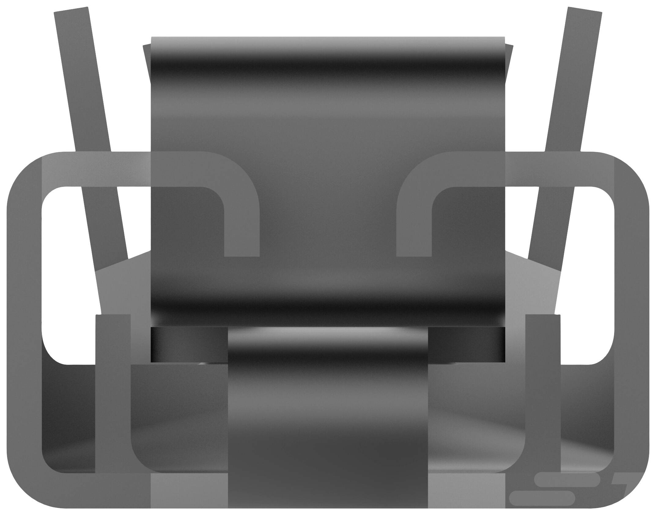 Objet métallique noir et abstrait aux formes géométriques, ressemblant à une chaise artistique.