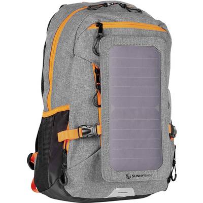 SunnyBag Sac à dos solaire  Explorer+ 15 l (l x H x P) 290 x 370 x 140 mm gris, orange 135F_01