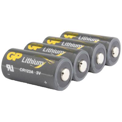 GP Batteries GPCR123AECO135C4 Pile photo CR-123A lithium 1400 mAh 3 V 4  pc(s)