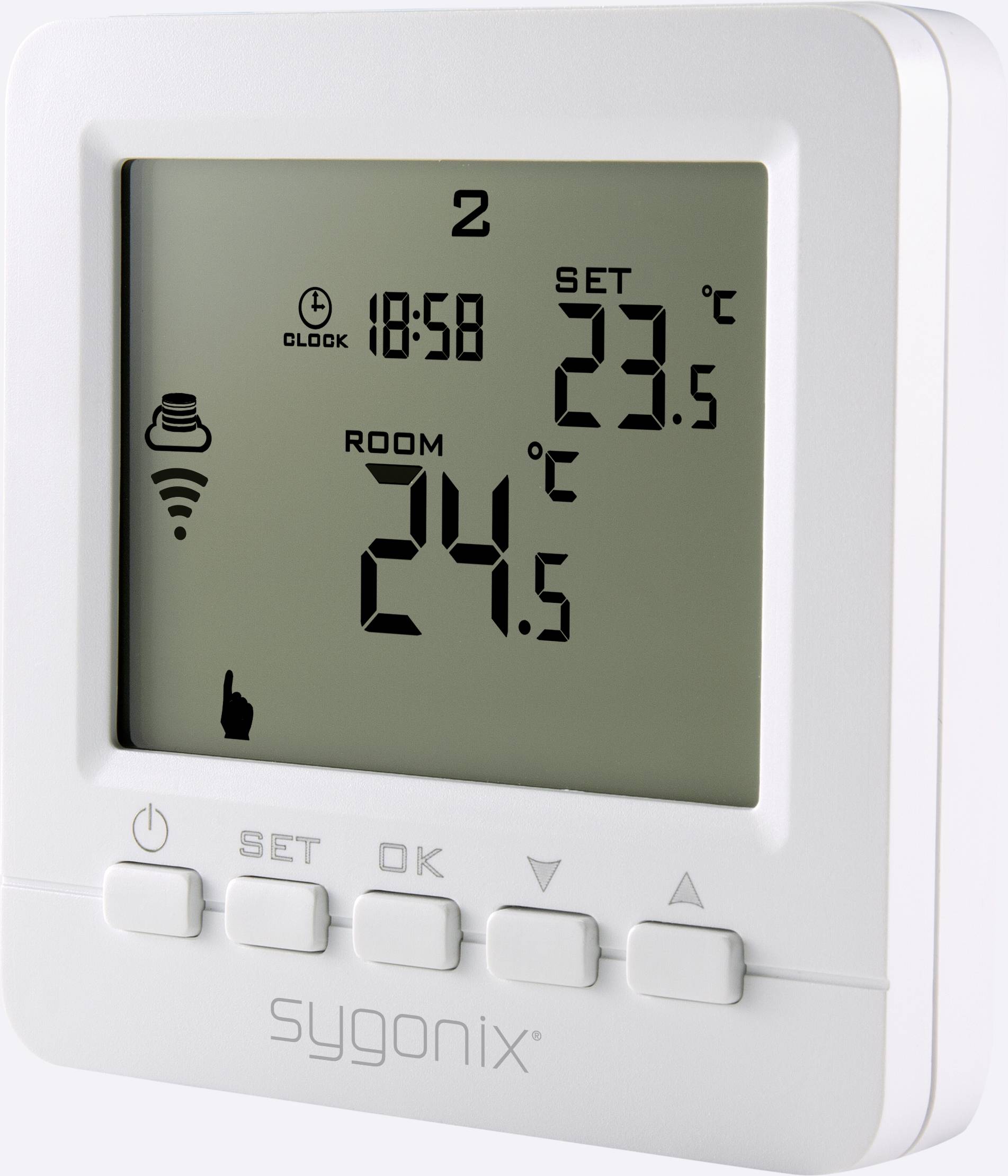 Sygonix SY-4500820 Thermostat sans fil encastré programme hebdomadaire 1 pc(s)