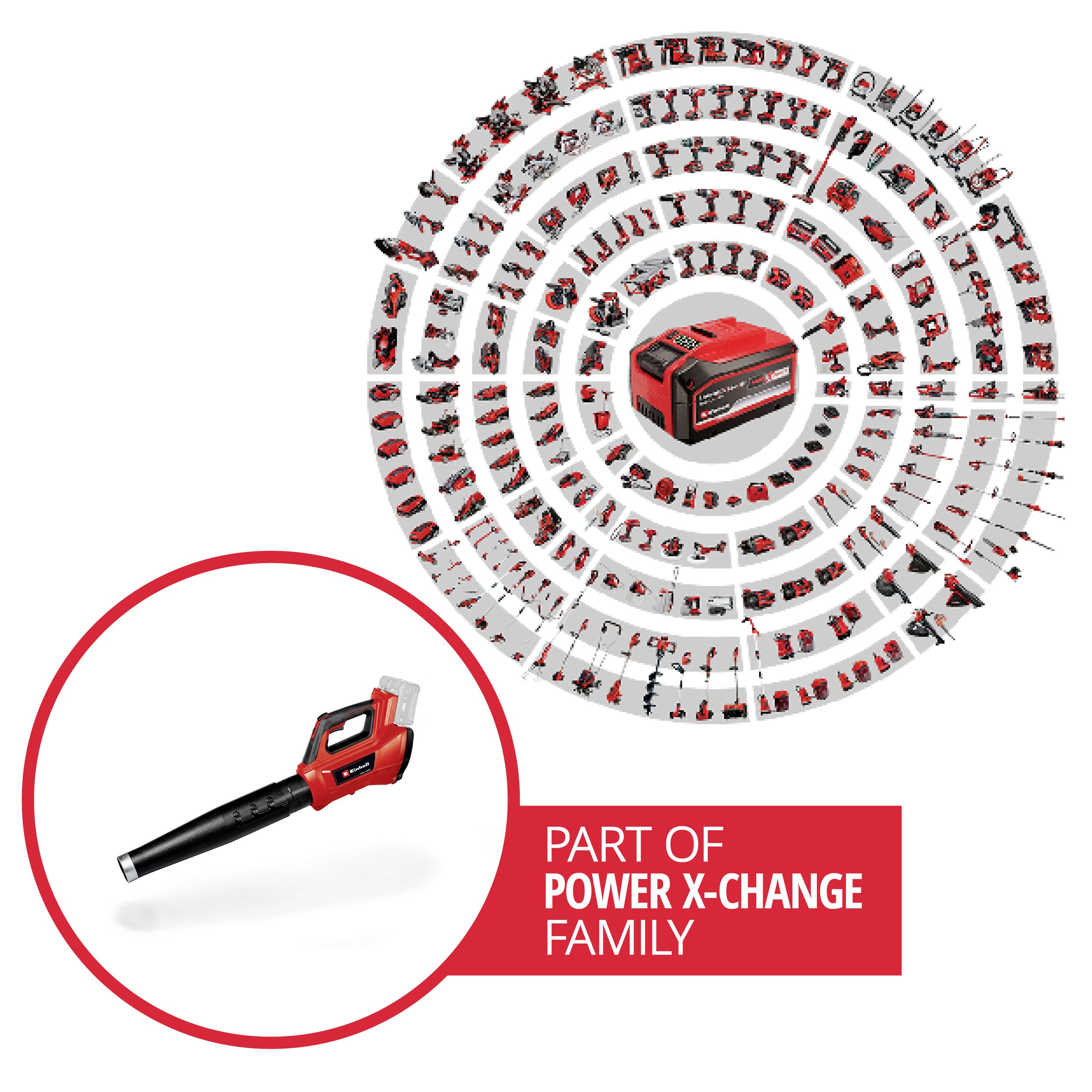 Einhell Professional 3433620 GP-LB 36/210 Li E-Solo sans fil Souffleur avec harnais, avec rallonge, sans batterie, sans -3