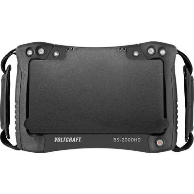 Un endoscope portable de Voltcraft, modèle BS-2000HD, doté de poignées latérales et de plusieurs boutons de commande sur le dessus.