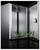 Armoire métallique avec porte ouverte, montrant une connexion de câble de terre vert et jaune à l'intérieur. Convient pour la protection des composants électriques.