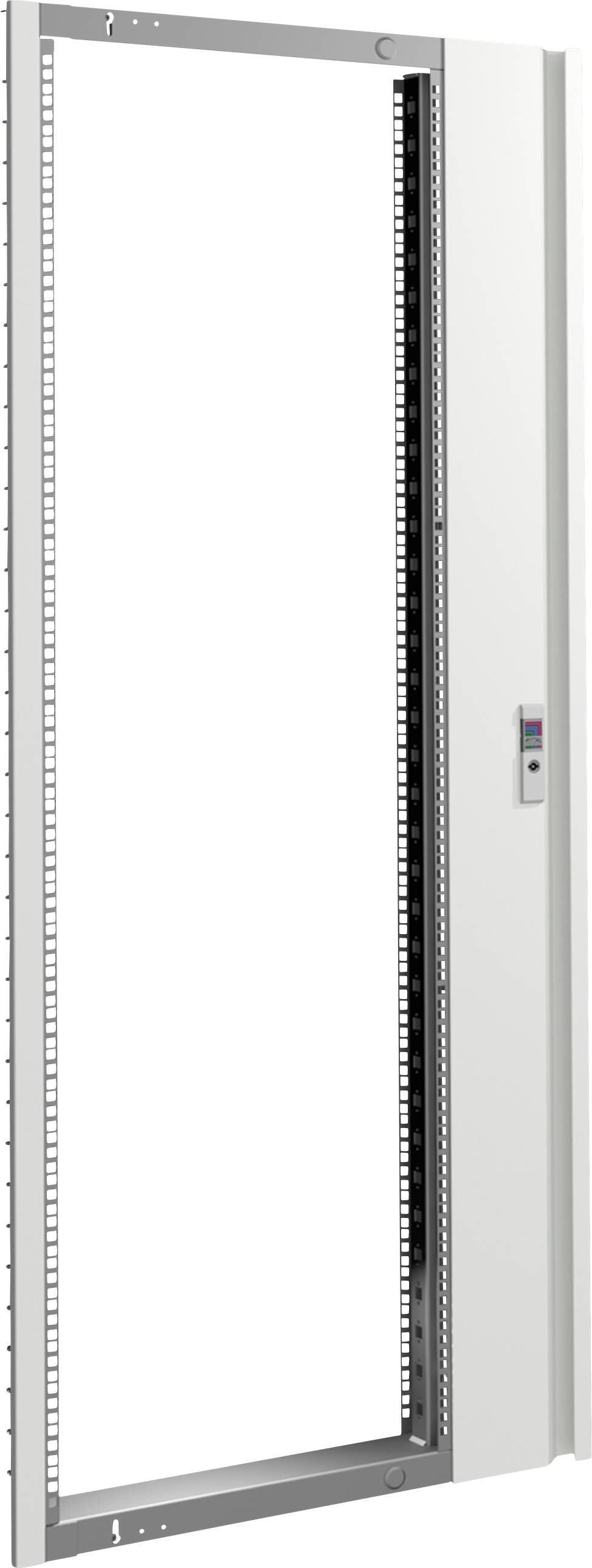 Rittal VX 8619.022 Cadre pivotant avec cache Tôle d'acier gris clair (RAL 7035) (l x H) 482.6 mm x 36 UH 1 pc(s) Piece