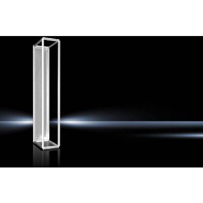 Un objet lumineux, vertical dans une pièce sombre, émettant de la lumière des deux côtés, avec un faible rayon lumineux en arrière-plan.