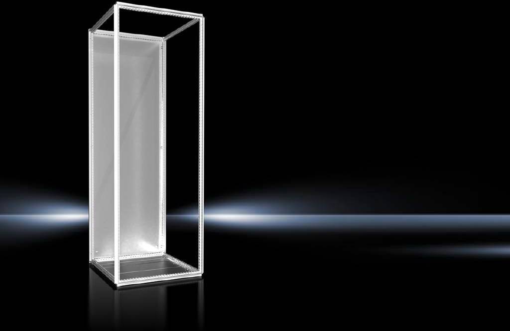 Un cadre rectangulaire lumineux et transparent se détache sur un fond sombre, avec un faible rayon de lumière à gauche.