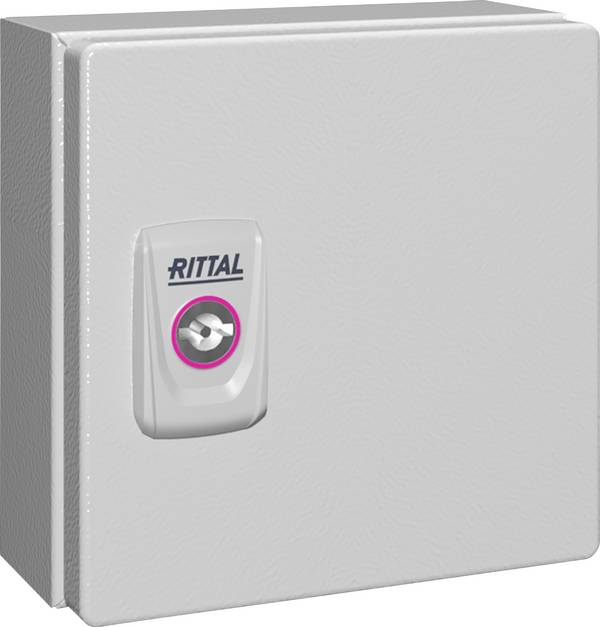 Rittal KX 1551.000 Coffret d'installation, Boîtier mural 150 x 150 x 80 Tôle d'acier gris clair (RAL 7035) 1 pc(s)